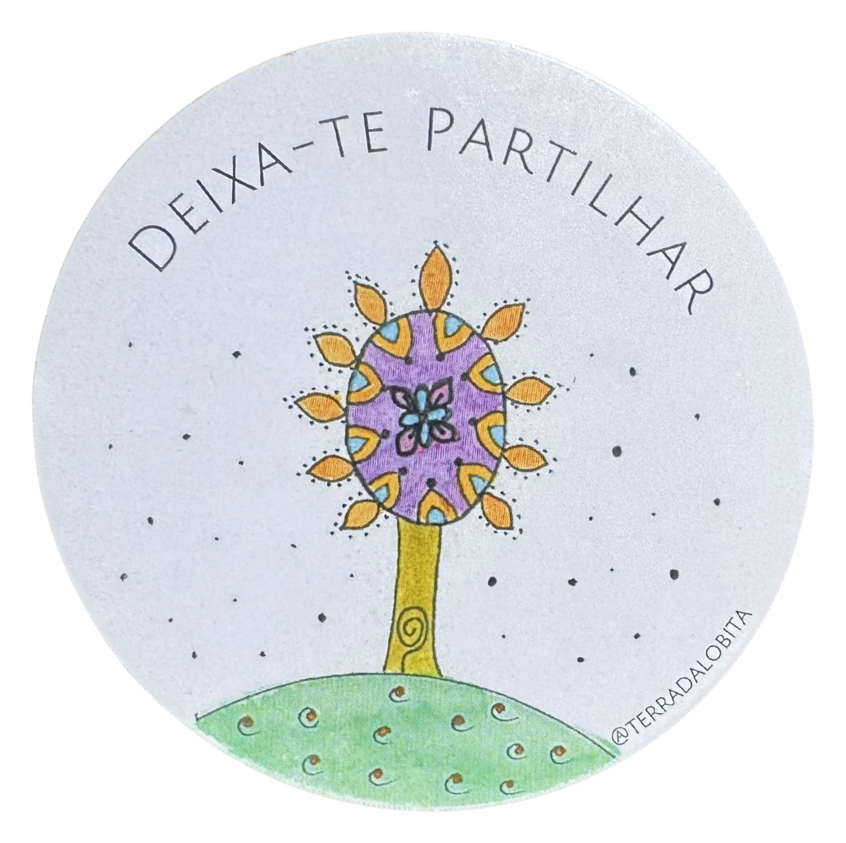 Desenho da carta Deixa-te partilhar